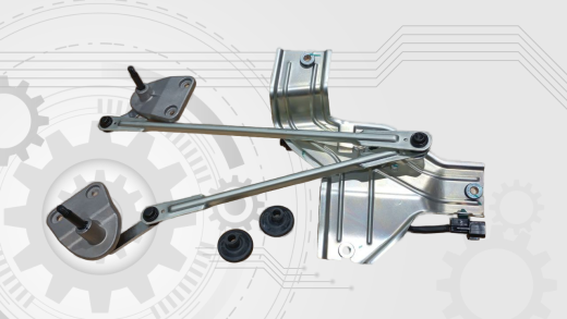 Мотор стеклоочистителя в сборе с трапецией JAC K7 5205010Y8010